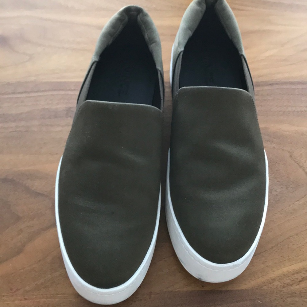 Vince platform satin sneakers